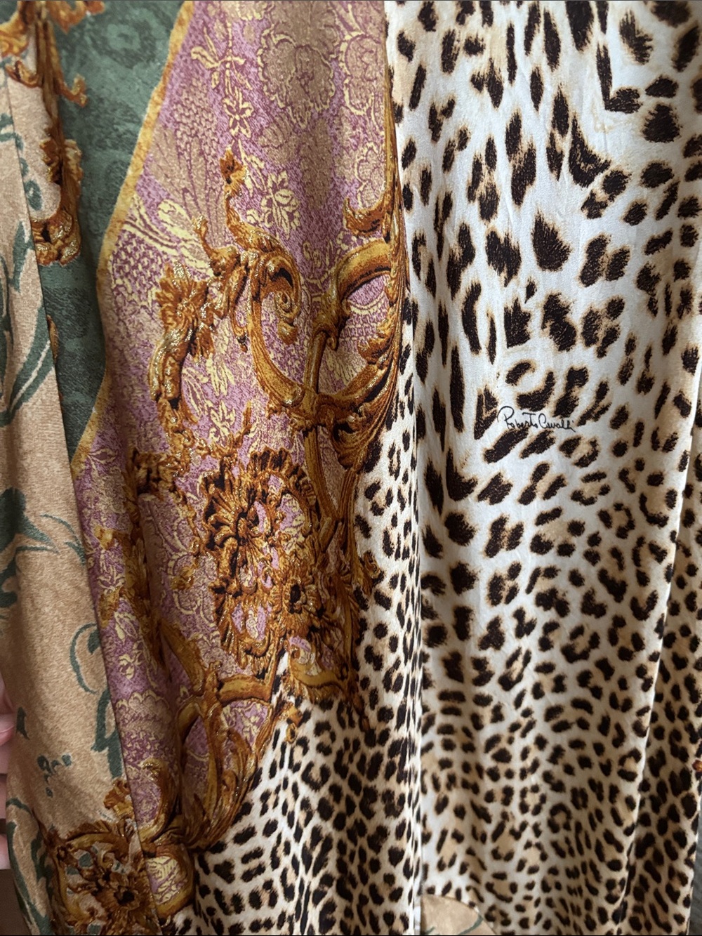 Roberto Cavalli Vintage Rare A/W 2005 Baroque Animal Print Silk Midi Dress Gown - Picture 12 of 16